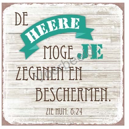 De HEERE moge je zegenen en beschermen