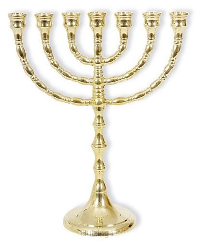 Menorah 29.5cm goudkleur