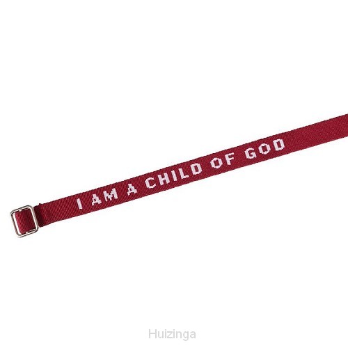 Armbandje i am a child of God rood