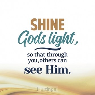 Wk kerst shine Gods light so that