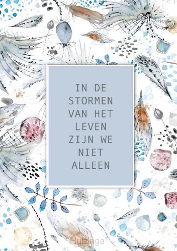 Poster in de stormen van het leven