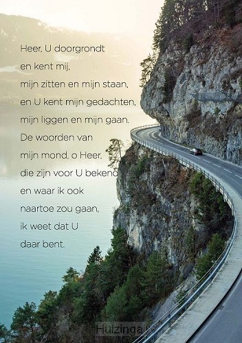 Poster Heer u doorgrondt en kent