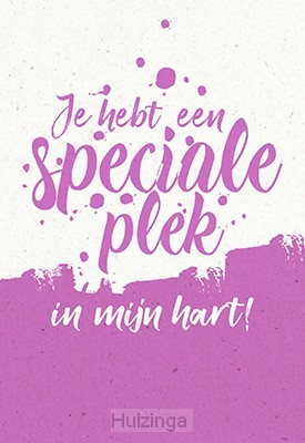 Wenskaart je hebt een speciale plek in m