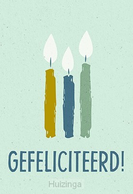 Wenskaart gefeliciteerd