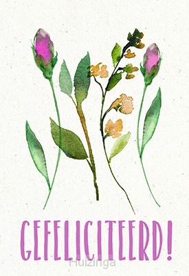 Wenskaart gefeliciteerd!