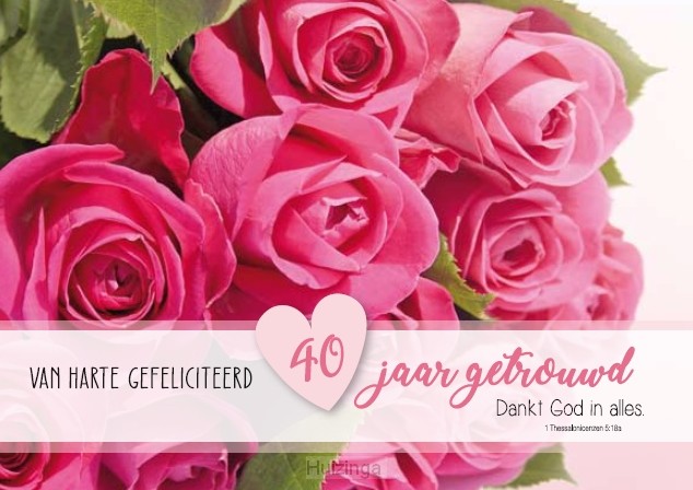 40 jaar getrouwd m/t