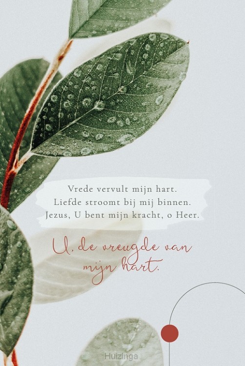 Enkele Kaart Vreugde van mijn hart