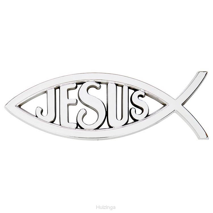 Auto Emblem Silver Ichtus/Jesus