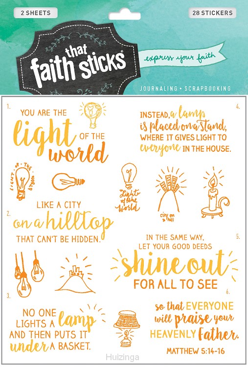 Stickers matthew 5:14-16
