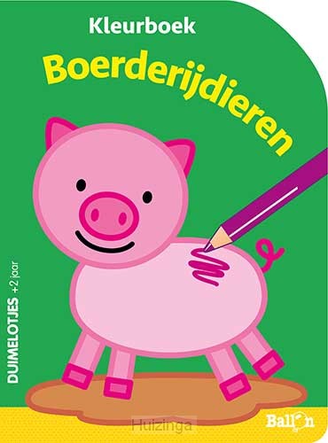 Boerderijdieren kleurboek 2+