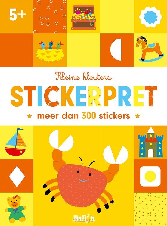 Stickerpret krab  5+