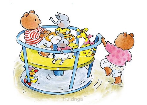 Ansichtkaart 15x10,5 samen spelen