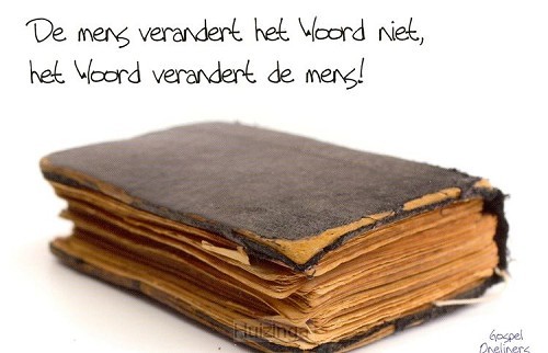 Prentbriefkaart de mens verandert het wo