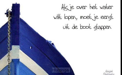 Prentbriefkaart als je over water wilt l