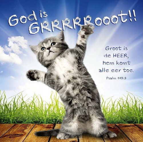 Kaart m env God is groot