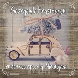 Kaart gezegende kerstdagen en voorspoedi