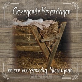 Kaart gezegende kerstdagen en voorspoedi