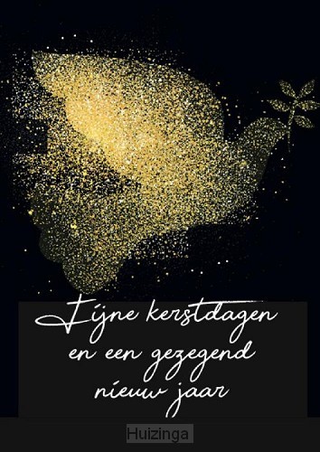 Fijne kerstdagen - duif