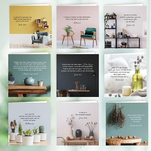 Luxe wenskaartenset set 9ex