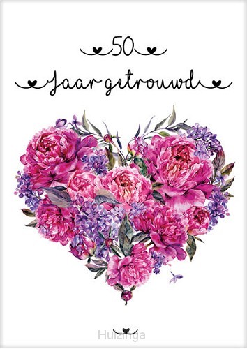 Kaart 50 jaar getrouwd