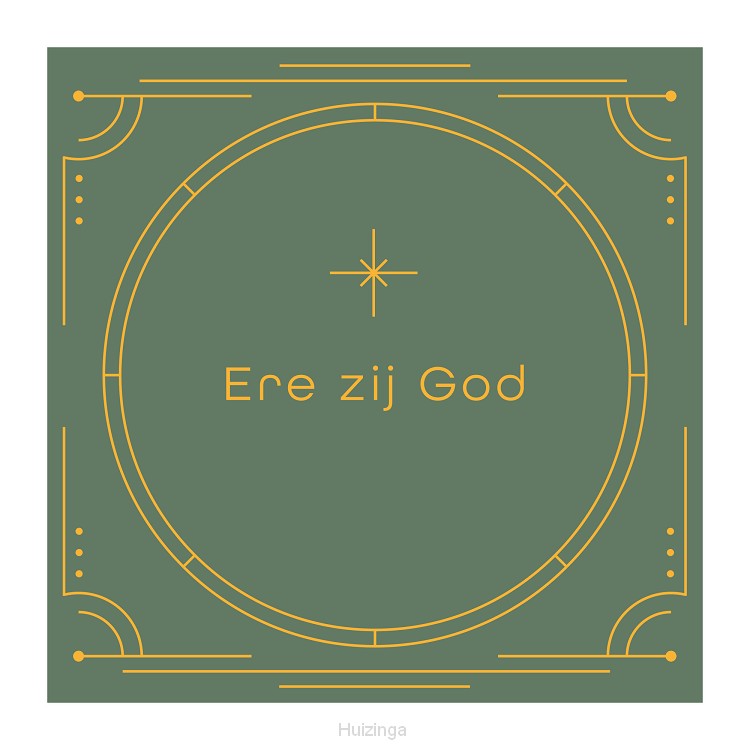 Kerstkaart ''Ere zij God''