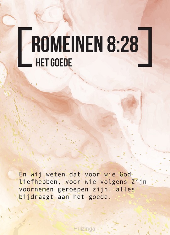 Bijbeltekstkaart romeinen 8:28
