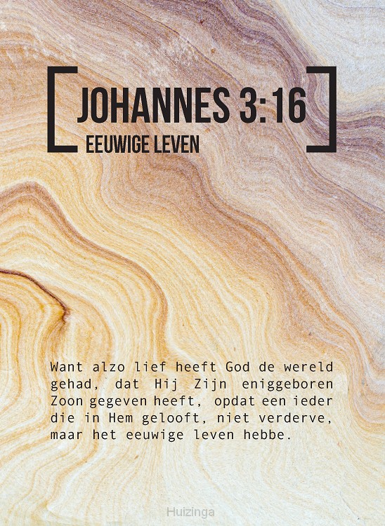 Bijbeltekstkaart johannes 3:16 sv