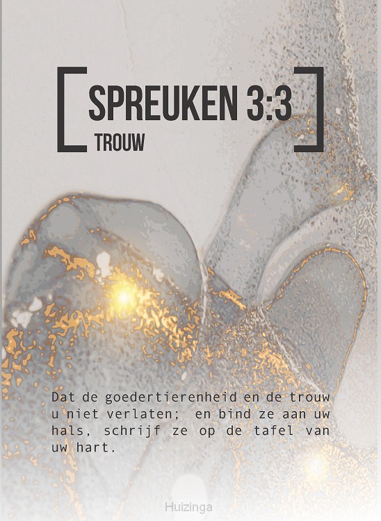 Bijbeltekstkaart spreuken 3:3 sv