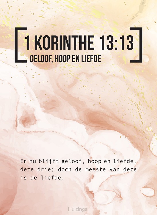 Bijbeltekstkaart 1 korinthe 13:13 sv