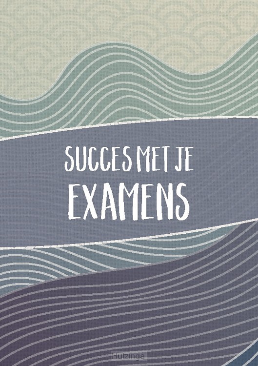 Wenskaart succes met je examens