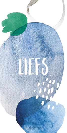 Cadeaulabel liefs blauw