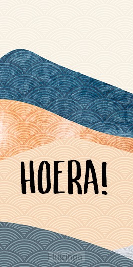 Cadeaulabel hoera