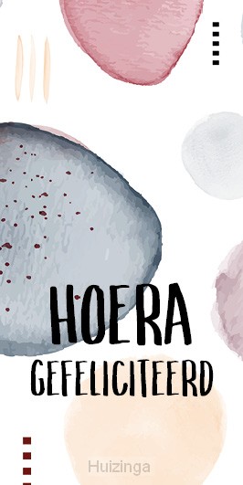 Cadeaulabel gefeliciteerd