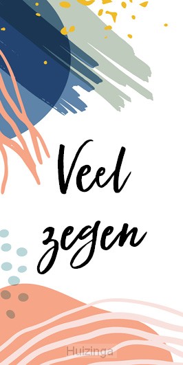Cadeaulabel veel zegen