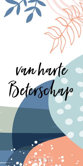 Cadeaulabel van harte beterschap