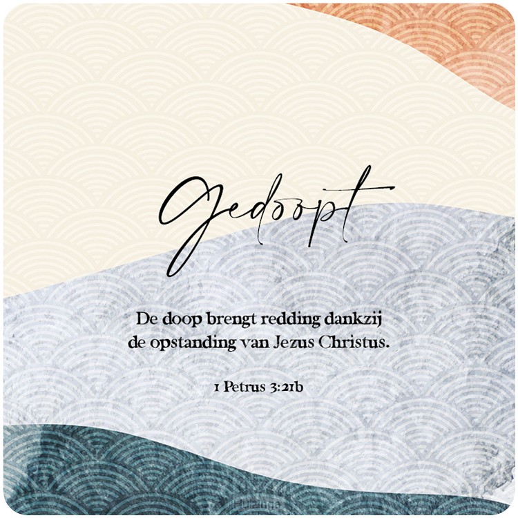 Cadeaubordje gedoopt