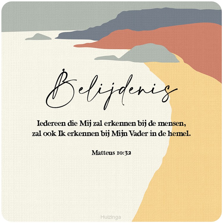 Cadeaubordje belijdenis