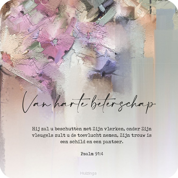 Cadeaubordjes van harte beterschap ps 91