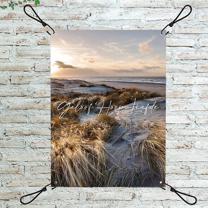 Tuinposter Geloof hoop en liefde