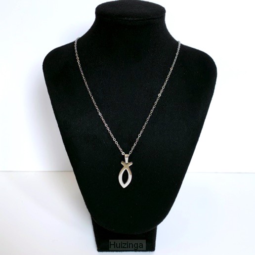 Ketting ichtus visje zilver