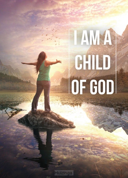 Poster a4 i am a child of God  mountains