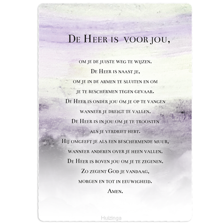 Cadeaubord de Heer is voor jou