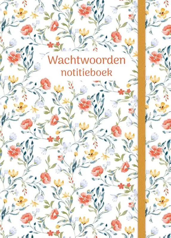 Wachtwoorden notitiebk - Romantic Floral