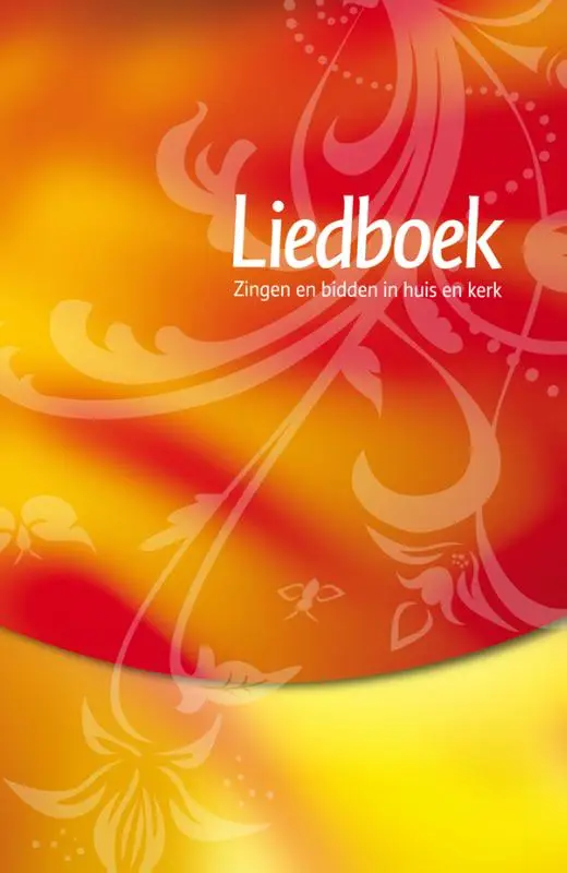 Liedboek rood/geel witsnede