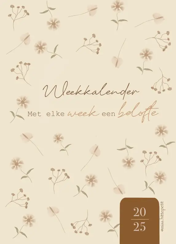 Weeknotitiekalender 2025 - Belofte
