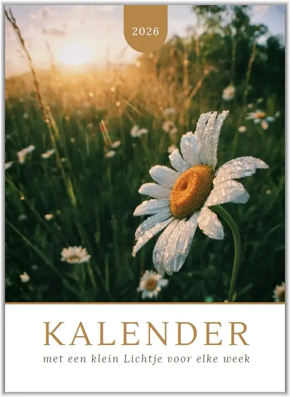 Kalender met een klein lichtje 2026
