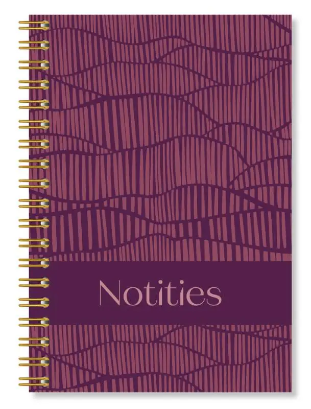 Terdege notitieboek paars incl. posters