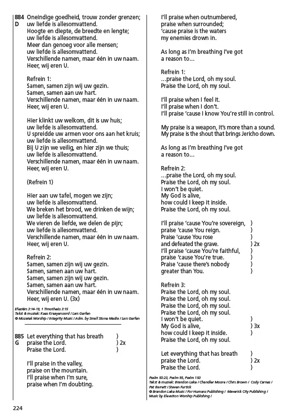 Opwekking tekst 48 aanv. 884-895