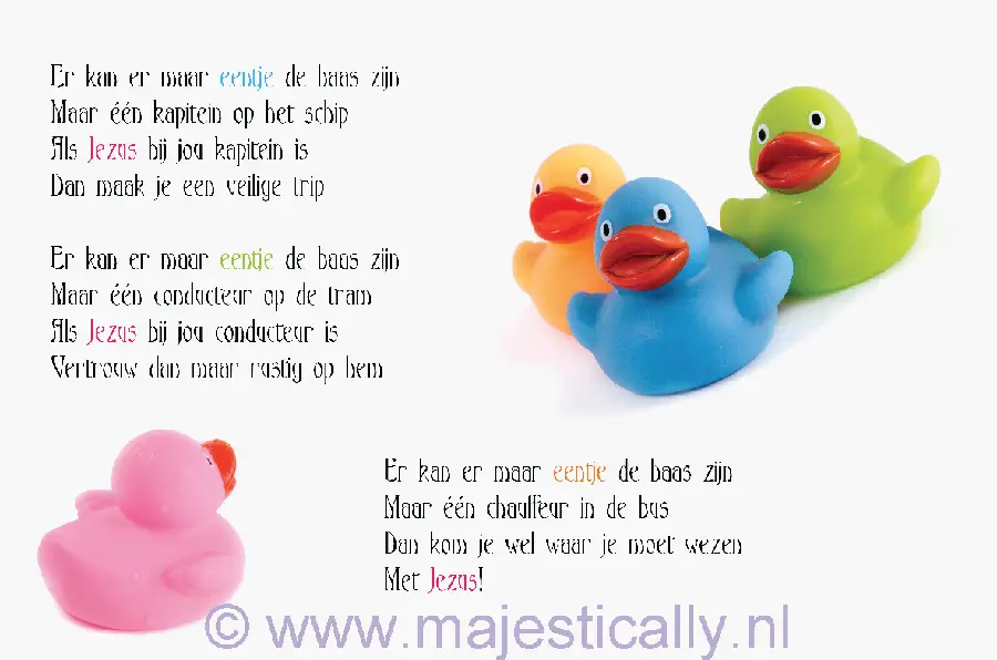 Kinderkaart er kan er maar eentje de baa