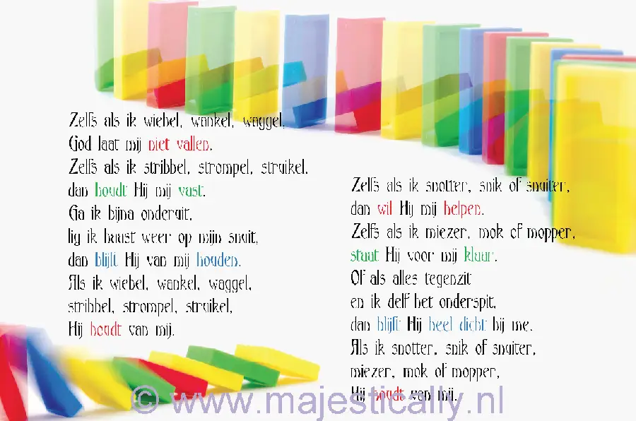 Kinderkaart zelfs als ik wiebel